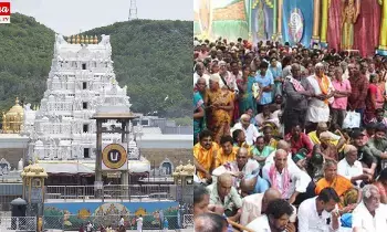 Tirumala Devotees Rush : తిరుమలలో పెరిగిన భక్తుల రద్దీ.. Tirumala Devotees Rush : తిరుమలలో పెరిగిన భక్తుల రద్దీ..