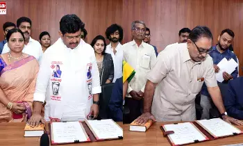 AP MLC Swearing : నూతన ఎమ్మెల్సీల ప్రమాణ స్వీకారం AP MLC Swearing : నూతన ఎమ్మెల్సీల ప్రమాణ స్వీకారం