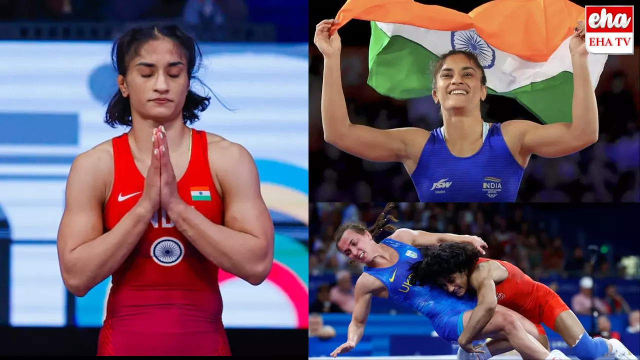 Paris Olympics : సెమీ ఫైనల్లోకి దూసుకెళ్లిన వినేశ్ ఫోగాట్ Paris Olympics : సెమీ ఫైనల్లోకి దూసుకెళ్లిన వినేశ్ ఫోగాట్