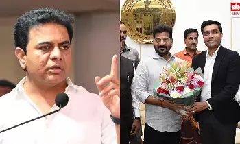 BRS KTR : కాళేశ్వరంపై కాంగ్రెస్‌ కుట్ర చేసింది..! రేవంత్‌ ఇంట్లో అదానీ కొడుక్కు పనేంటి..! కేటీఆర్‌ సంచలన వ్యాఖ్యలు..!