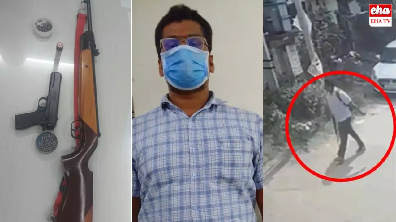 Saroornagar Crime : ప్రియురాలి తండ్రిపై కాల్పులు జరిపిన ప్రియుడు.. కంట్లో నుండి దూసుకెళ్లిన బుల్లెట్ Saroornagar Crime : ప్రియురాలి తండ్రిపై కాల్పులు జరిపిన ప్రియుడు.. కంట్లో నుండి దూసుకెళ్లిన బుల్లెట్