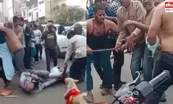 Shopkeepers Fighting : నడిరోడ్డుపై పొట్టు పొట్టు కొట్టుకున్న వ్యాపారులు Shopkeepers Fighting : నడిరోడ్డుపై పొట్టు పొట్టు కొట్టుకున్న వ్యాపారులు