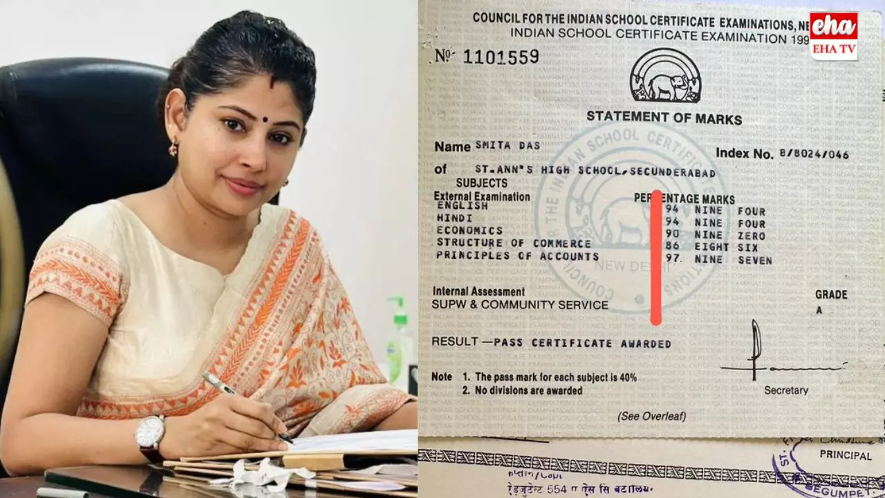 IAS SmitaSabharwal:12వ తరగతిలో ఐఏఎస్ స్మిత సబర్వాల్కు ఎన్ని మార్కులు వచ్చాయంటే..! IAS SmitaSabharwal:12వ తరగతిలో ఐఏఎస్ స్మిత సబర్వాల్కు ఎన్ని మార్కులు వచ్చాయంటే..!