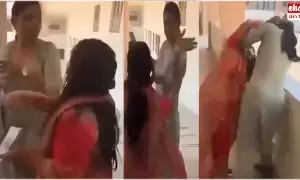 Viral : జుట్లు పట్టుకుని కొట్టుకున్న మహిళా టీచర్ల ..! Viral : జుట్లు పట్టుకుని కొట్టుకున్న మహిళా టీచర్ల ..!