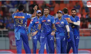 GT vs MI : కీలక మ్యాచ్లో ముంబైనే వరించిన విజయం..! GT vs MI : కీలక మ్యాచ్లో ముంబైనే వరించిన విజయం..!