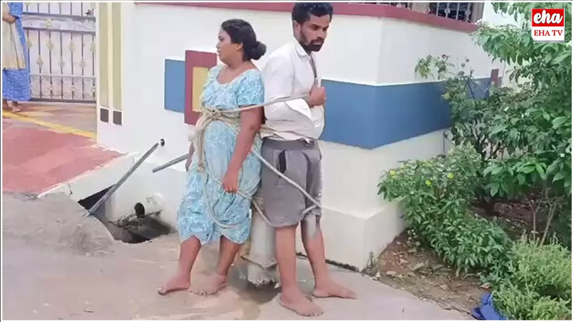 Extramarital Affair : మహిళ వివాహేతర సంబంధం.. కట్టేసి దేహ శుద్ధి చేసిన స్థానికులు