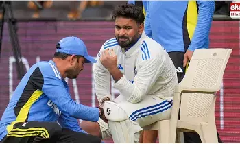 Rishabh Pant : టెస్ట్ సిరీస్కు ముందు పంత్కు గాయం..! కోలుకొని మ్యాచ్లు ఆడగలడా..! Rishabh Pant : టెస్ట్ సిరీస్కు ముందు పంత్కు గాయం..! కోలుకొని మ్యాచ్లు ఆడగలడా..!