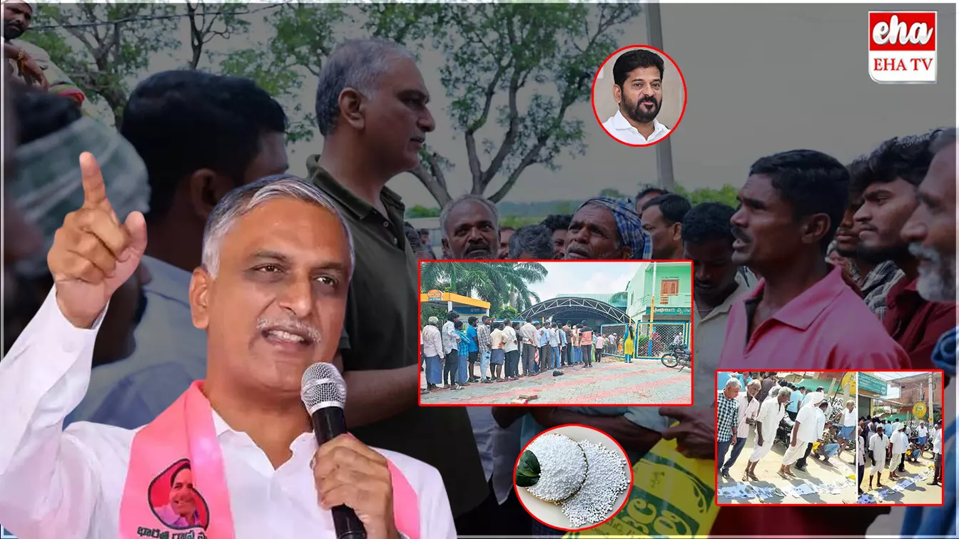 Urea Issue : యూరియా కొరతపై ప్రభుత్వానికి సోయి లేదు..! Urea Issue : యూరియా కొరతపై ప్రభుత్వానికి సోయి లేదు..!