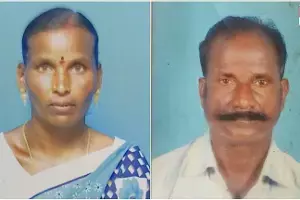 Tamil Nadu : భార్య, ఆమె ప్రియుడిని నరికి ఇద్దరి తలలతో పోలీసుల ముందుకు..! Tamil Nadu : భార్య, ఆమె ప్రియుడిని నరికి ఇద్దరి తలలతో పోలీసుల ముందుకు..!