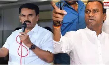 Komatireddy Vs Jupally : కోమటిరెడ్డి రాజగోపాల్ రెడ్డి Vs మంత్రి జూపల్లి కృష్ణారావు..! Komatireddy Vs Jupally : కోమటిరెడ్డి రాజగోపాల్ రెడ్డి Vs మంత్రి జూపల్లి కృష్ణారావు..!