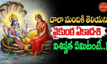 Vaikuntha Ekadashi  :  వైకుంఠ ఏకదాశి విశేషాలు..  పూజా విధానం..!