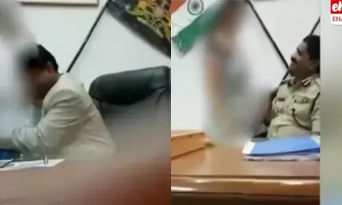 DGP Rank Officer RasaLeelalu:  డీజీపీ ఆఫీసులో పోలీస్‌ బాస్ రాసలీలలు..  సోషల్‌మీడియాను షేక్‌ చేస్తున్న వీడియోలు..!