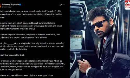 Singer Chinmayi: పని ఇస్తారు.. సెక్స్ కావాలంటారు.. మెగాస్టార్ వ్యాఖ్యలపై సింగర్ చిన్మయి కౌంటర్..! Singer Chinmayi: పని ఇస్తారు.. సెక్స్ కావాలంటారు.. మెగాస్టార్ వ్యాఖ్యలపై సింగర్ చిన్మయి కౌంటర్..!