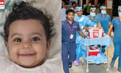 The child is 10 months old: చిన్నారి వయసు 10 నెలలు..కానీ అవయవదానంతో 10 కాలాలపాటు..!